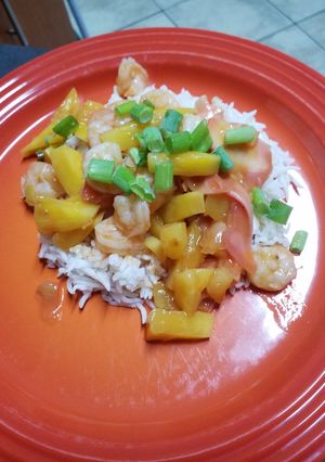 A picture of Pineapple and Ginger Prawn.