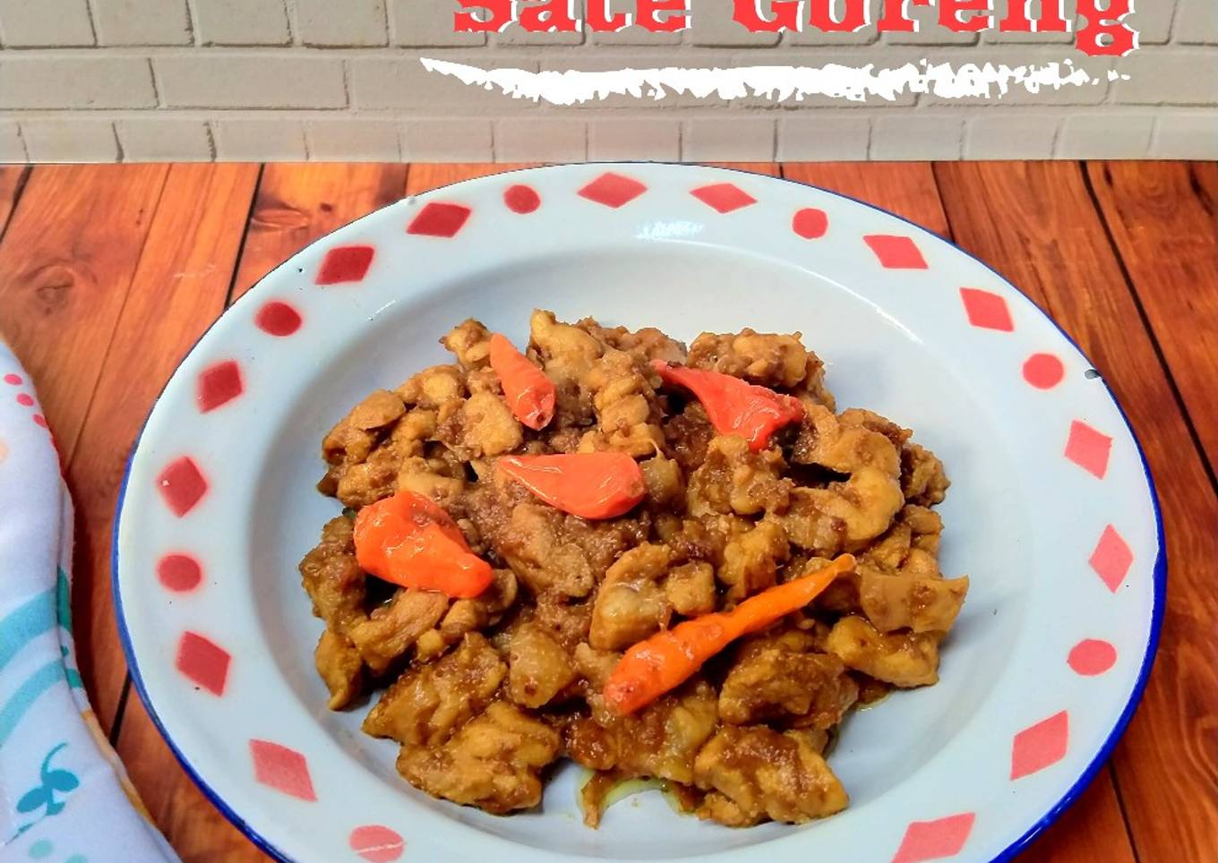 Sate goreng bumbu kacang