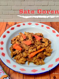 Foto resep Sate goreng bumbu kacang