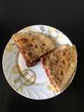 Beet-spinach and cheese paratha