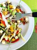 Ensalada de Quinoa y Garbanzos con mucho calcio