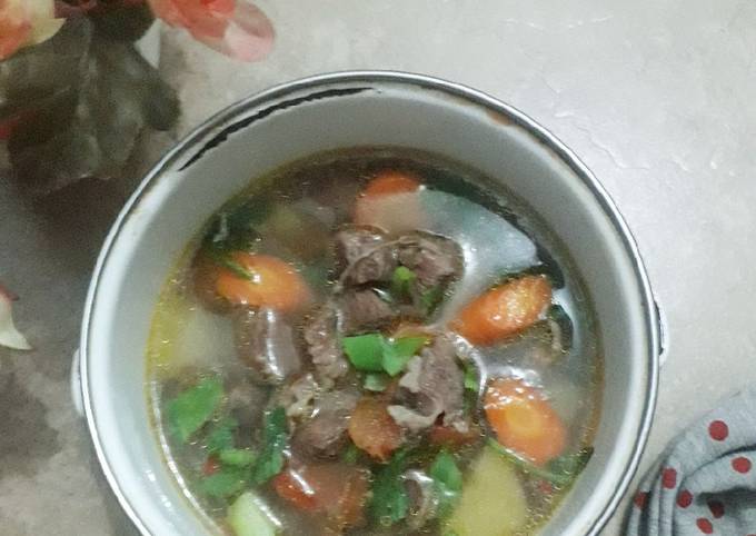 Sup daging sapi guampil cemplung2 dan empuk+tips