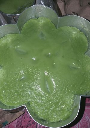 Foto resep Bingka pandan besumap (kukus)