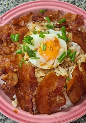 รูปของ ข้าวหน้าเบคอนย่าง