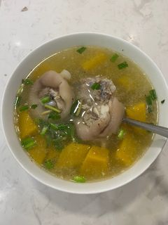 Hình của món Canh bí đỏ.