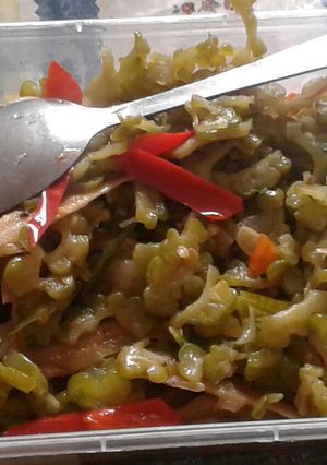 Foto resep Tumis pare ikan asin kampung