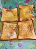 Roti panggang keju coklat