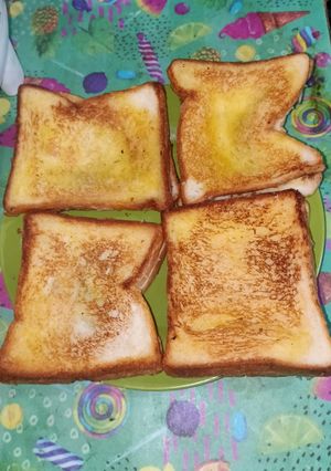 Foto resep Roti panggang keju coklat