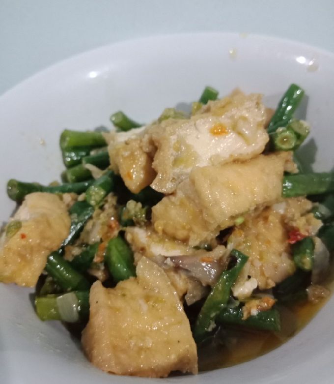 Foto resep Tumis kacang panjang & tahu