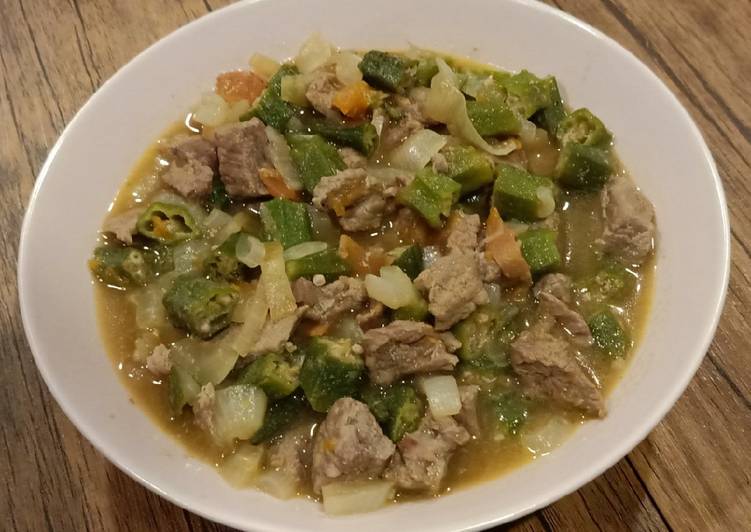 Recipe of Any-night-of-the-week Okra with Beef