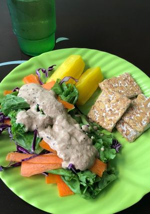 Foto resep Pecel Sehat & Tempe Bakar (Menu JSR)