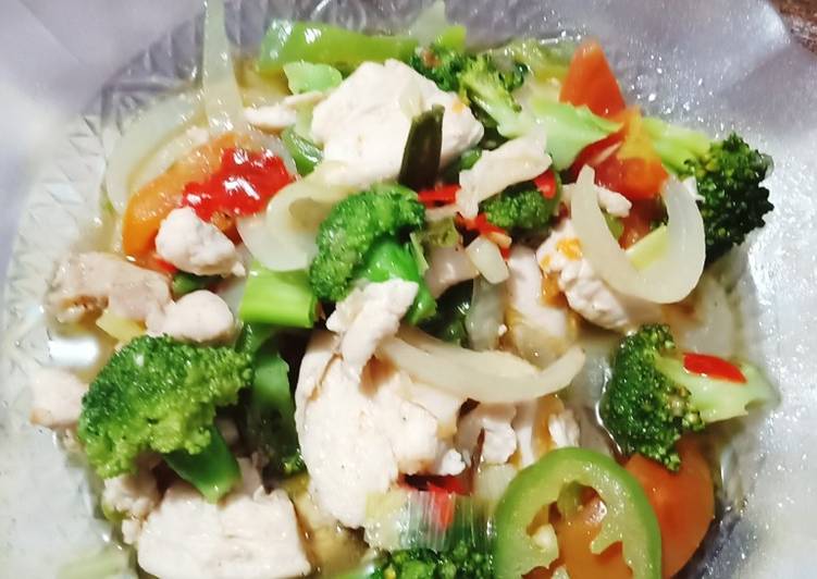 Tumis Brokoli Ayam