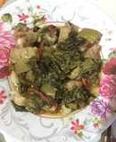 Sườn non kho dưa chua