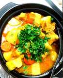 Thịt ba chỉ nấu cà ri