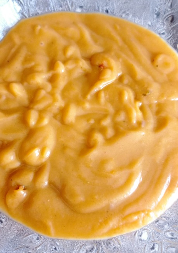 Una foto de Puré de coliflor y brócoli