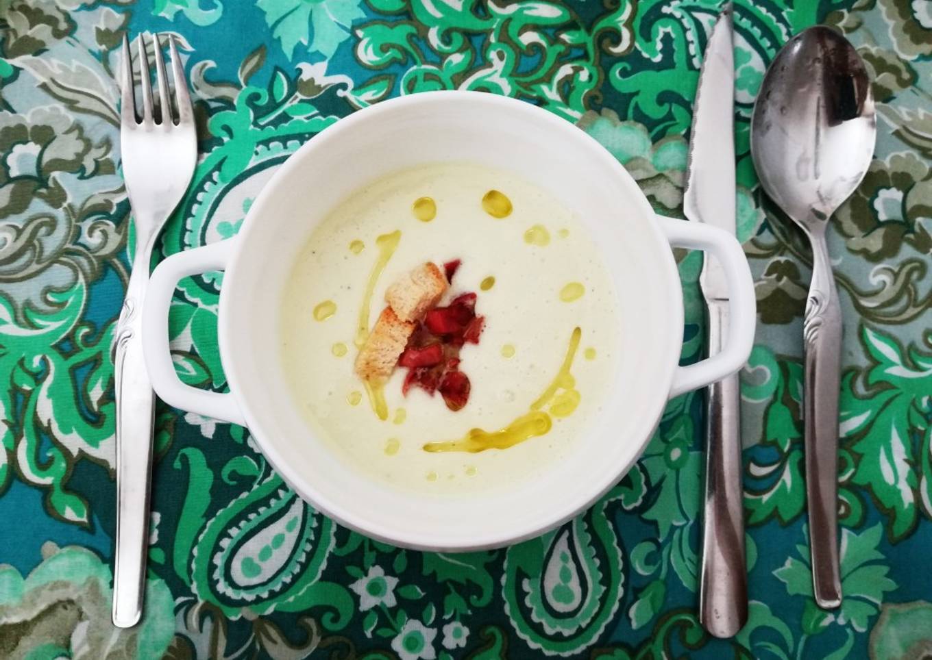 Crema fría de pepino