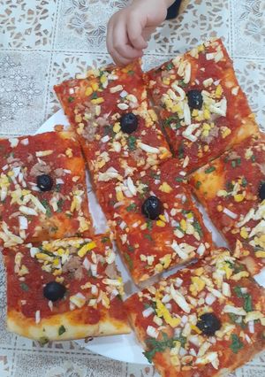 صورة لوصفة بيتزا كاري بنة زماااان 🍕🍕🍕