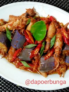 Foto resep Cumi Asin Terong Balado
