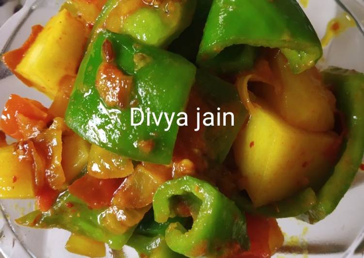 How to Make Speedy Aloo capsicum sabji
