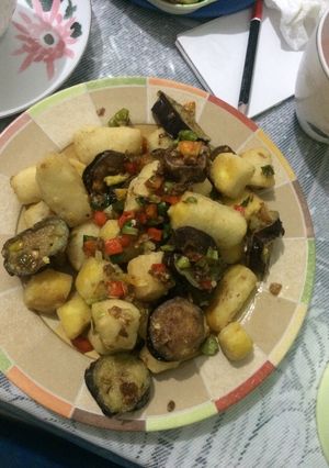 Foto resep Tahu sutra terong cabe garam ala fe’