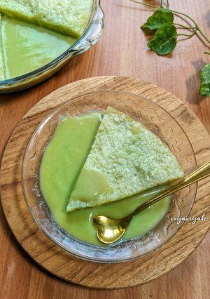 Foto resep Puding Terapung Matcha