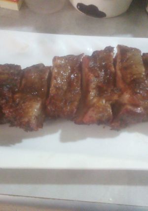 Una foto de Costillas de cerdo al cilindro