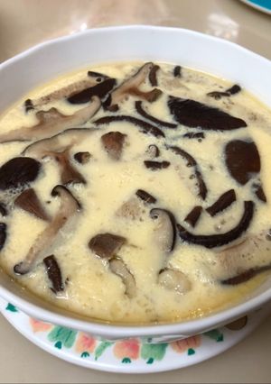 香菇雞肉蒸蛋 的食譜成品照片