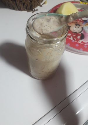 Una foto de Avena trasnochada...alta en proteínas!🍶🍎