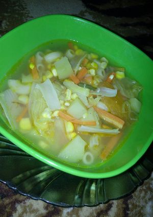 Foto resep Sup Jagung pipil macaroni buat balita