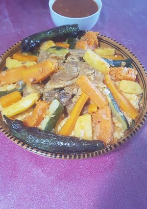 O poză a rețetei Couscous cu miel.