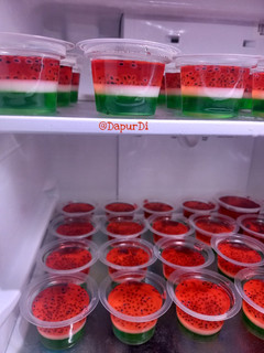 Foto resep Puding Semangka Cup (ide jualan)