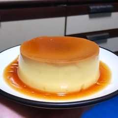 A picture of Caramel pudding:Custard pudding/japanese pudding 🍮.