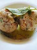 Canederli allo speck con burro fuso e salvia