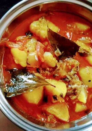 A picture of Masala Potato Curry.