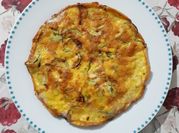 Una foto di frittata di zucchine