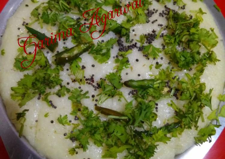 Easiest Way to Prepare Homemade Suji Dhokla