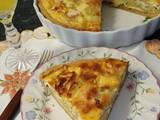 Goat Cheese, potato and onion tart