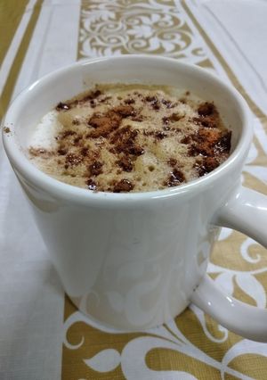 صورة لوصفة كابتشينو منزلي برغوة رائعة 😍