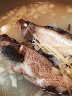 洋蔥石斑魚味噌湯 的食譜成品照片