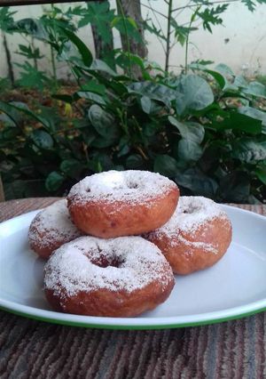 Foto resep Donat ubi ungu eggless