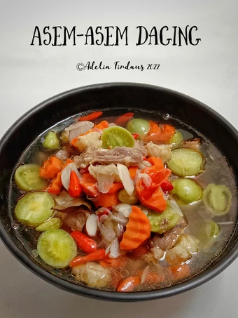 Langkah Mudah untuk Menyiapkan Resep Asem-asem Daging yang Uenak Anti Ribet, Mantap Sekali