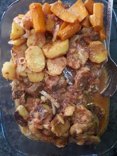 عکسی از دستور تاس کباب با بادمجان