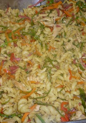 A picture of Noodles Chicken And Vegetable Stir Fry.