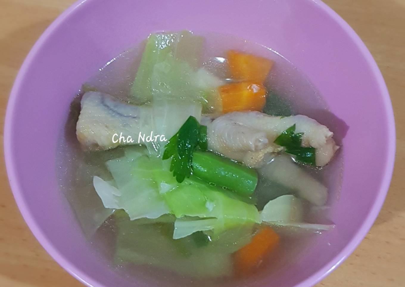 Sop ceker ayam simpel