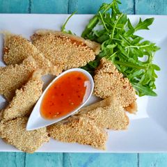 A picture of Prawn Sesame Toasts.