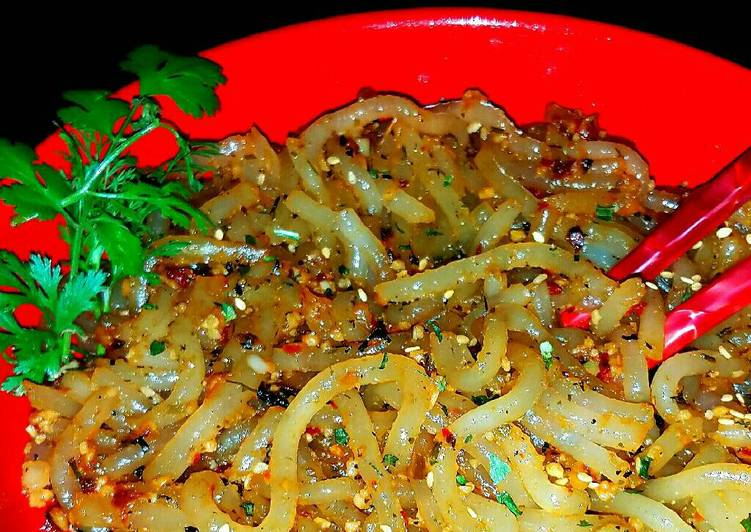 Recipe of Yummy Mike's Spicy Asian Garlic Udon Noodles