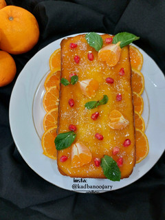 عکسی از دستور کیک نارنگی 🍊
