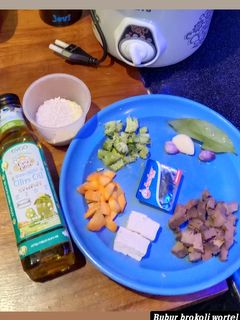 Foto resep Mpasi 6 Bulan Bubur Hati Sapi Wortel Brokoli Tahu