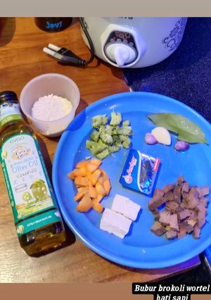 Foto resep Mpasi 6 Bulan Bubur Hati Sapi Wortel Brokoli Tahu