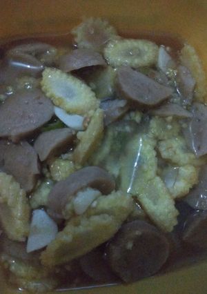 Foto resep Oseng bakso jagung muda